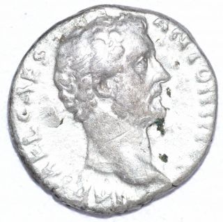 Authentic Emperor Antoninus Pius,  Coin Silver Denarius - Rev.  Anonna - A753 photo