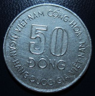 Vietnam South - Silver - 50 Dong Fao 1975s - As Image photo
