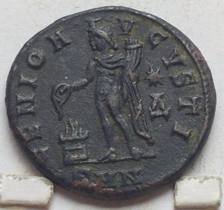 Ancient Rome Galerius Ae Follis Bronze Coin Unc photo