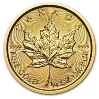 2016 Canada 1/4 Oz Gold Maple Leaf photo