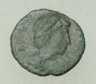 L6 Theodora Wife Of Constantine The Great Ae Follis 16mm 1.  5g photo