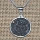 Authentic 1626 Pirate Copper Cob Maravedis Coin 925 Sterling Silver Necklace Coins: Medieval photo 1