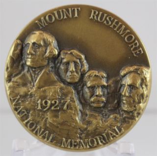 Bronze Mount Rushmore & Black Elk Memorial Medal National Park Roche Jaune photo