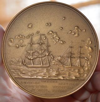 1853 Commander Duncan N Ingraghm Us Navy Hero Us Bronze Medal 3 
