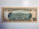 Star 2004 - A $10 Dollar Bill Low Serial Ga 01500008 Federal Reserve Note Small Size Notes photo 1