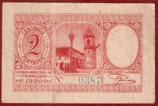 Portugal - Emergency Paper Money - Trancozo - 2 Centavos (1920) photo