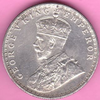 British India - 1919 - King George V - One Rupee - Rarest Silver Coin - 16 photo