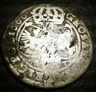 ☆rare Renaissance Medieval Silver Coin Dug Coin Found In Boston Dated 1666$rare$ photo