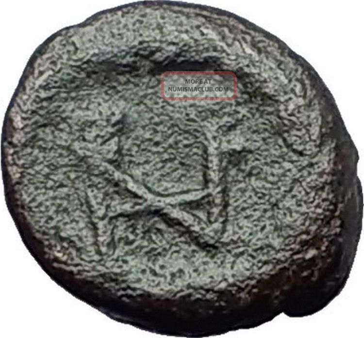 Zeno Rare 476ad Numus Ae4 Monogram Authentic Ancient Greek Coin I59656 Coins: Ancient photo