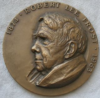 Maco.  Robert Frost Memorial Medal,  1964 By Sedgwick photo