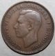 Australian 1 Penny Coin,  1939 Melbourne - Km 36 - Australia - George Vi One Pre-Decimal photo 1