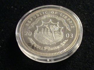 Republic Of Liberia,  2003 Twenty Dollar Coin,  Seminole War Zrg 86 photo