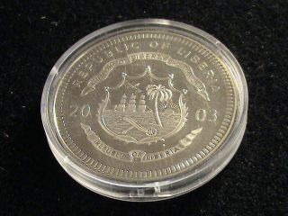 Republic Of Liberia,  2003 Twenty Dollar Coin,  Tripolitan War Zrg 83 photo