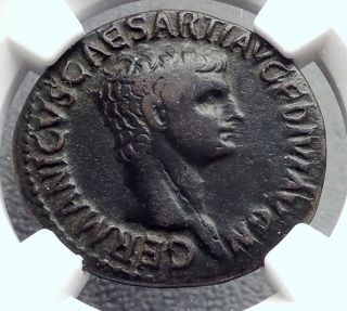 Germanicus Julius Caesar 37ad Rome Ancient Roman Coin By Claudius Ngc I60427 photo