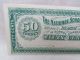 1872 The National School Bank Fifty 50 Cents Banknote School Currency Fine Paper Money: US photo 2