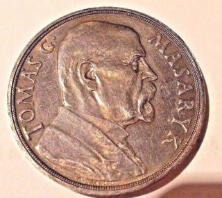 1935 Czech 98 Silver Medal To Honor Tomas G.  Masaryk Box photo