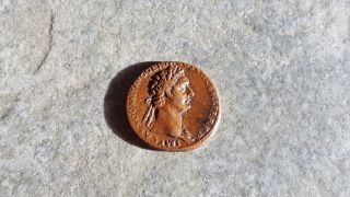 Ngc Roman Bronze As,  Infamous Emperor Domitian,  Virtus,  Graded 
