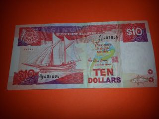 Singapore 1988 $10 Note C17 Series Paper Money,  Singapura photo
