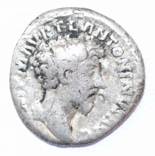 Authentic Marcus Aurelius,  Silver Denarius,  Roman Coin,  Rv.  Concordia - A902 photo