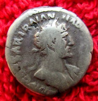 Stunning Roman Ar Denarius Hadrian 117 - 138 Ad (918 -) photo