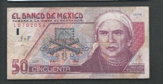 Mexico 1992 50 Nuevos Pesos P 101 Circulated photo