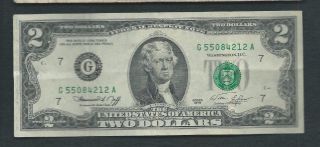 United States (usa) 1976 2 Dollars P 461 Circulated photo