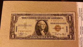 1935a Circulated Hawaii Dollar $1 Brown Seal photo