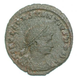 Roman Bronze Coin Follis Constantius Ii Gloria Exercitus Nikomedia Rated R4 photo