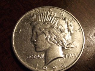 3769 Usa: 1926 - D $1 Peace Silver Dollar photo