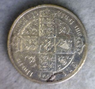Great Britain Florin 2 Shillings 1875 (die 47) Silver Coin (stock 0036) photo