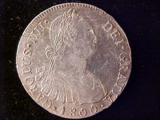 Peru Charles Iiii 8 Reales 1800ij Au photo