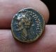 V.  Rare Head Left Antoninus Pius -.  Ae Semis,  Antioch 145 - 147 A.  D.  3.  1g,  18mm Coins & Paper Money photo 3
