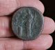 Big Antoninus Pius - Salus Feeds Serpent.  140 - 144 A.  D.  23.  3g,  32.  5mm Sestertius Coins & Paper Money photo 1