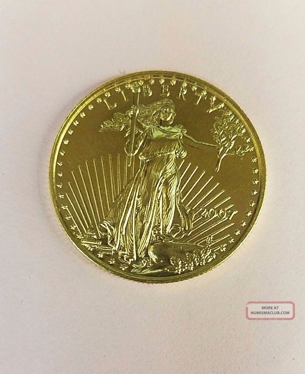 2007 American Gold Eagle, 1/2 Oz. Fine Gold, $25 Bullion Coin