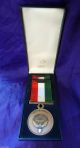 First Gulf War Medal; Kuwait Liberation Medal (bronze) Box.  Bertoni Milano Italy Exonumia photo 4