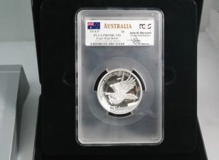 2014 - P $8 Australia Wedge - Tailed Eagle High Relief Pcgs Pr69 Dcam 5oz J - Mercanti photo