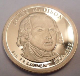 2007 S James Madison Presidential Proof Dollar Coin photo