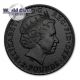 2015 Burning Britannia Black Ruthenium 1 Oz Silver Coin Coins: World photo 1