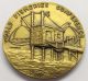 Fao: World Fisheries Conference Bronze 2 Inch Medal Rome 1984 Fish Wharf Food Exonumia photo 1