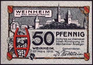 Weinheim 1918 