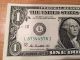 $1 One Dollar Note/bill Radar Serial Number Uncirculated Small Size Notes photo 2