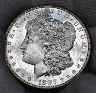 1882 S - Morgan Silver Dollar - Pl/dmpl - Unc (315) photo