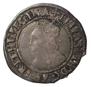 Elizabeth I 1560 - 1561 Ad Great Britain Ar Silver Groat S.  2556 Mm Cross Crosslett photo