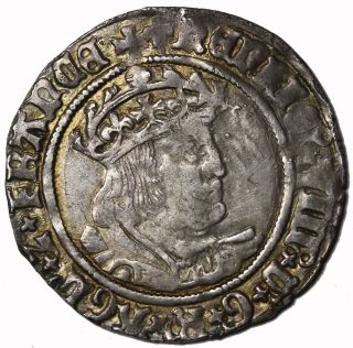 Great Britain Henry Viii 1509 - 1547 Ar Silver Groat London S.  2337e photo