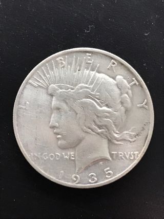 1935 - S $1 Peace Dollar, photo