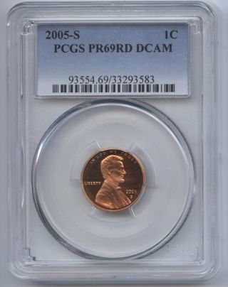 2005 - S Lincoln Cent Pr69rd Dcam Pcgs Proof 69 Red Deep Cameo photo