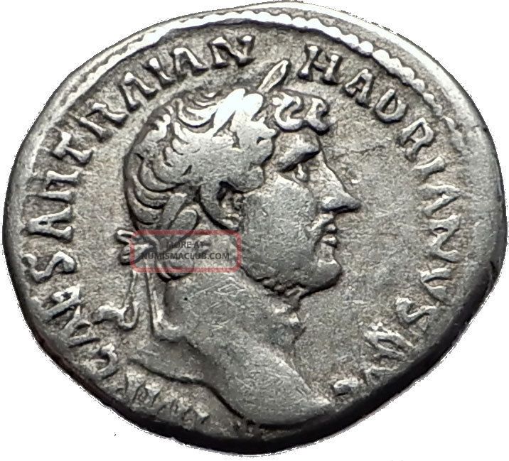 Hadrian 117 - 138ad Silver Rare Ancient Roman Coin Clementia Mercy I58525