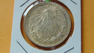 Mexico Peso,  1932 Cap And Ray Silver Coin photo