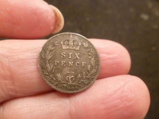 Great Britain 6 Pence,  1903 photo