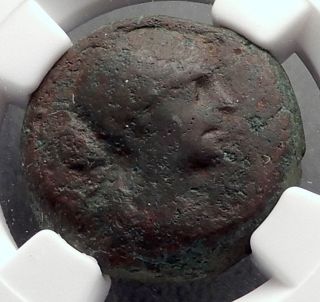 Cleopatra Vii - Julius Caesar & Mark Antony Lover Egyptian Greek Coin Ngc I61207 photo
